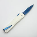 Kershaw Livewire White Cerakote Handles & Blue Magnacut Spearpoint 9000WBLU