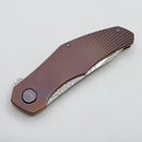 Holt Bladeworks Renegade w/ Bent Starburst Titanium Handles & Damasteel 147