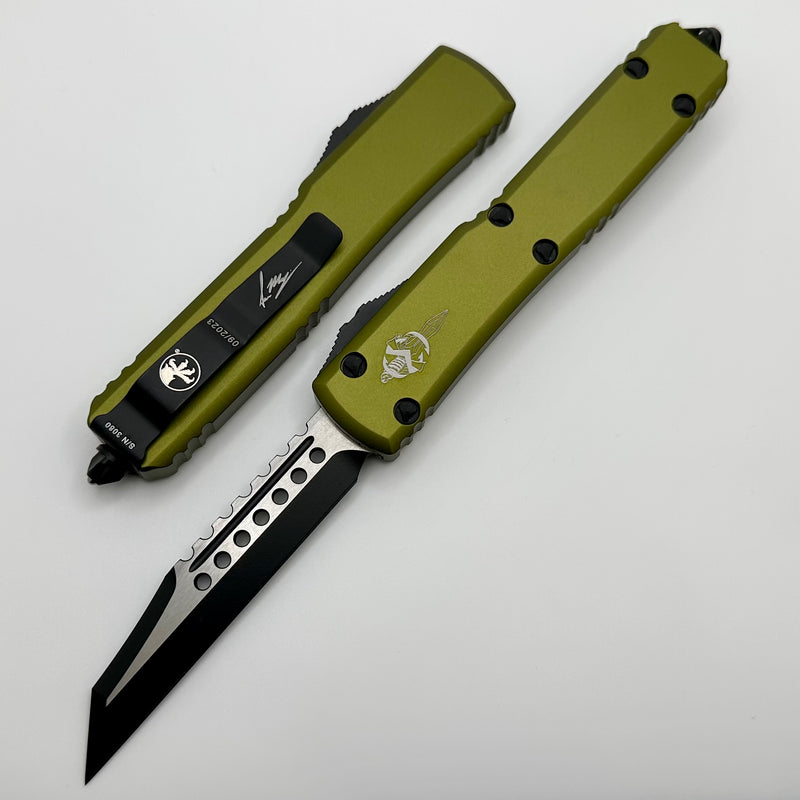 Microtech Ultratech Warhound OD Green Standard Signature Series 119W-1ODS