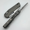 Microtech Knives MSI RAM LOK Fluted Natural Clear Stonewash Standard M390MK 210-10FLNC