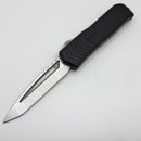 Medford Knife OTF Praetorian S45 Tumbled Tanto & Black Aluminum w/ DLC Clip