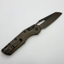 Microtech Marfione Select MSI RAM LOK Antique Bronze Slab Side Titanium Handles w/ DLC Accents & DLC Stonewash M390MK 210-1DLCTMS2