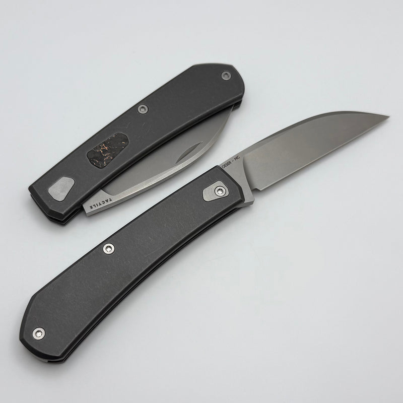 Tactile Knife Co Ranger Slipjoint Titanium Handle w/ Copper TechnoCarbo Shield & Wharncliffe MagnaCut