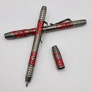 Borka Ti2Design TechLiner Grid Skulls Burnished w/ Red Skulls Regular 5.1" Pen