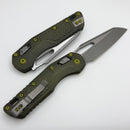 Microtech Knives MSI RAM LOK Distressed Grenade Green Frag Aluminum & Apocalyptic M390MK 210-10FRDGG-U25