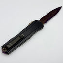 Microtech Marfione Select Cypher II Black Handle w/ Purple/Bronze Accents & D/E Blued Baker Forge Copper-Mai 1242-16MS5