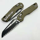 Microtech Knives MSI RAM LOK OD Green Polymer & Black Full Serrated M390MK 210T-3PMOD