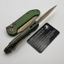 Microtech Marfione Select LUDT Gen III Antique Green Frag Titanium Handles & Bronze S/E 1135-13FRMS1