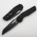 Microtech Knives MSI RAM LOK Tactical Black Polymer & Full Serrated M390MK 210T-3TPM