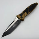 Microtech Socom Elite Auto w/ Tan Handles & Black Tanto 161A-1TA