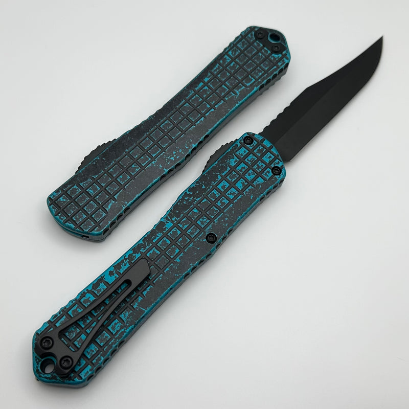 Heretic Knives Manticore X Breakthrough Turquoise Grenade Frag Handle & DLC Bowie MagnaCut H030BF-6A-BRKTQ