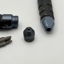 Custom Knife Factory Tool Pen BULAVVA-2 Blue Ano Titanium w/ Carbon Fiber & Wiha Bits