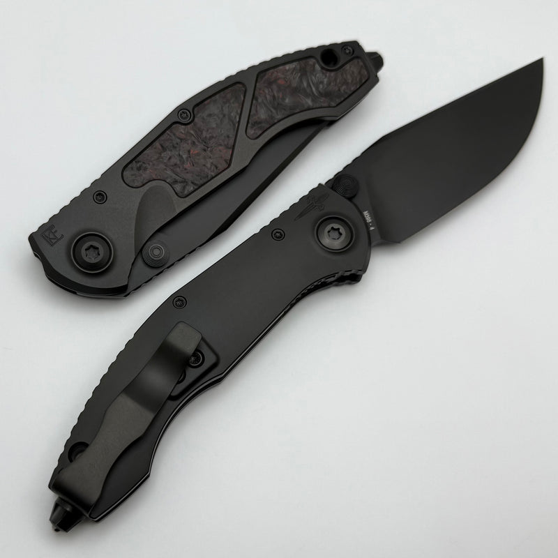 Custom Knife Factory & Anthony Marfione Sokosha DLC/Red Carbon Fiber w/  DLC M398