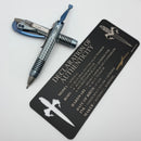 Marfione Custom Siphon Pen II Titanium Ice Blue Frag w/ Blue Accents