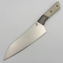 Microtech Chef's Knife Ivory G-10/Bead Blast Ti Handle w/ Stonewash M390MK 3000B-10IV