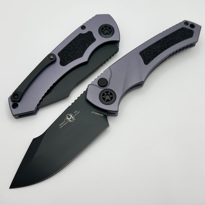 Heretic Knives Pariah Auto Gray Tactical & Black MagnaCut H048-4A-GRY