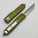 Microtech UTX-85 Tanto T/E Stonewash Partial Serrated & OD Green 233-11OD