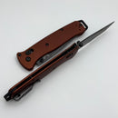 Benchmade Bailout Burnt Copper Aluminum Handles & Serrated DLC Battlewash MagnaCut 537SBK-07