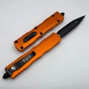 Microtech Dirac Delta Orange Handle w/ Black D/E 227-1OR