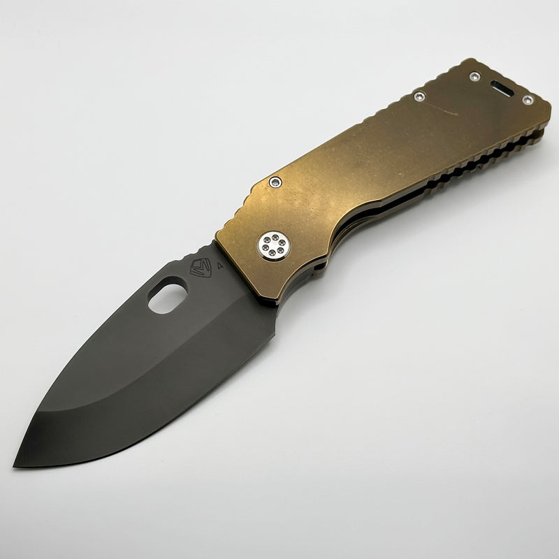 Medford TFF-1 Fat Daddy Tumbled Bronze Handles w/ PVD S45VN