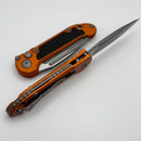 Microtech Knives LUDT Gen III Apocalyptic Partial Serrated Drop Point w/ Orange Handle 1135-11APOR