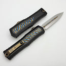 Marfione Custom Atreus w/ Mirror Polish D/E M390MK & Black Aluminum Handle w/ Carbon Fiber & Flamed Titanium Inlay Accents
