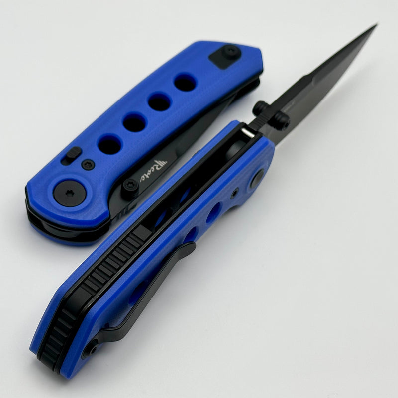 Reate Knives PL-XT Blue G-10 & Black PVD Nitro-V