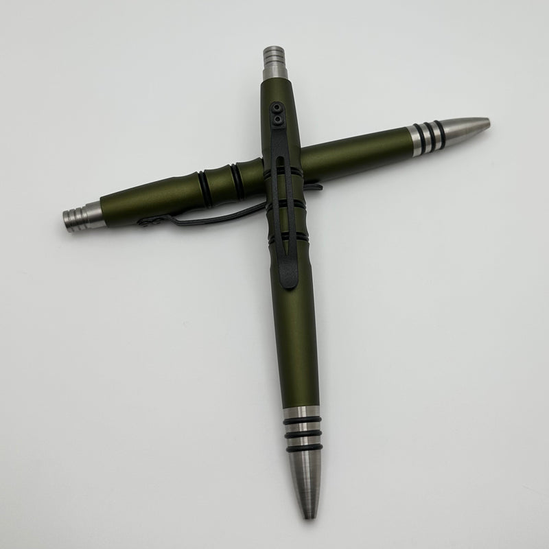 Tuff Writer Precision Press Pen w/ OD Green Aluminum Barrel