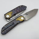Remette RT Peregrine Falcon Flamed Titanium Handles w/ Bronze Accents & M390 RTT1-CX