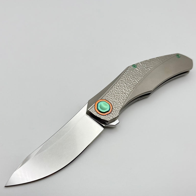 Holt Bladeworks Renegade w/ Hammered Titanium Handles & Stonewash M390