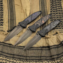 3 Piece Set Microtech Socom Elite M/A DLC Spike Grind Signature Series NCB Exclusives S/N 009