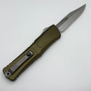 Microtech Knives Combat Troodon Gen III Stonewash Bowie w/ OD Green Handle 1146-10OD