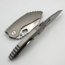 Dalibor Bergam Draco w/ Titanium Integral Handle & Satin S90V One Per Household