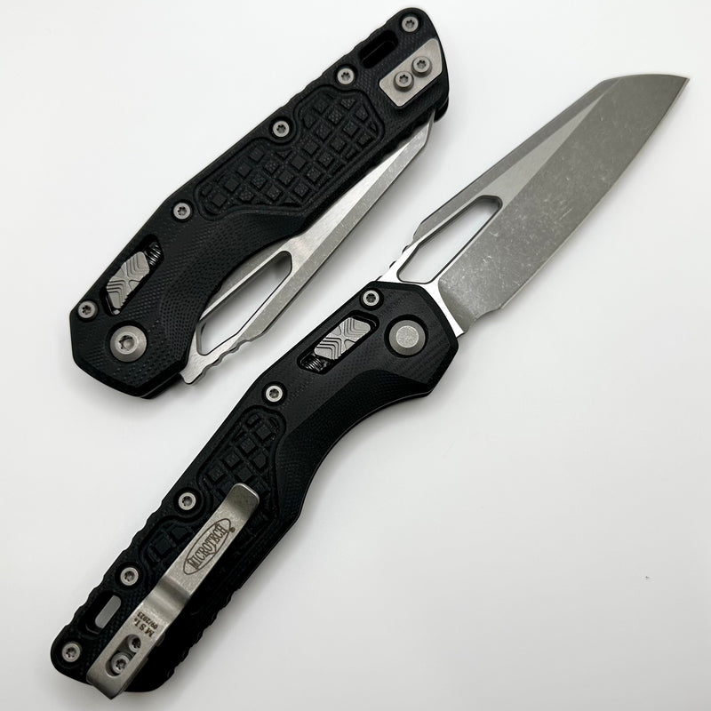 Microtech Knives MSI RAM LOK Frag Black G-10 & M390MK Apocalyptic Standard 210-10APFRGTBK