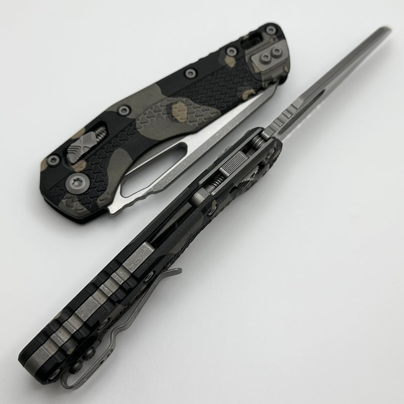 Microtech Knives MSI RAM LOK Tactical Camo Polymer & Partial Serrated M390MK Apocalyptic 210T-11APPMTC