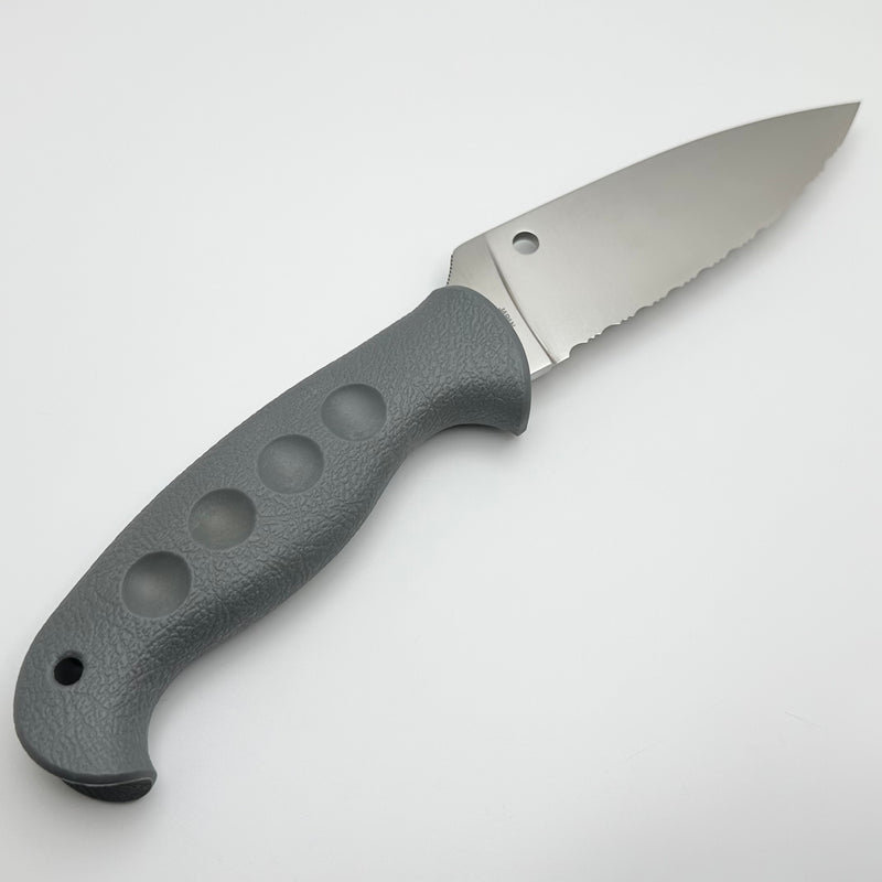 Spyderco Temperance Sprint Run Serrated Cru-Wear & FRN Handle Fixed Blade FB05SGY