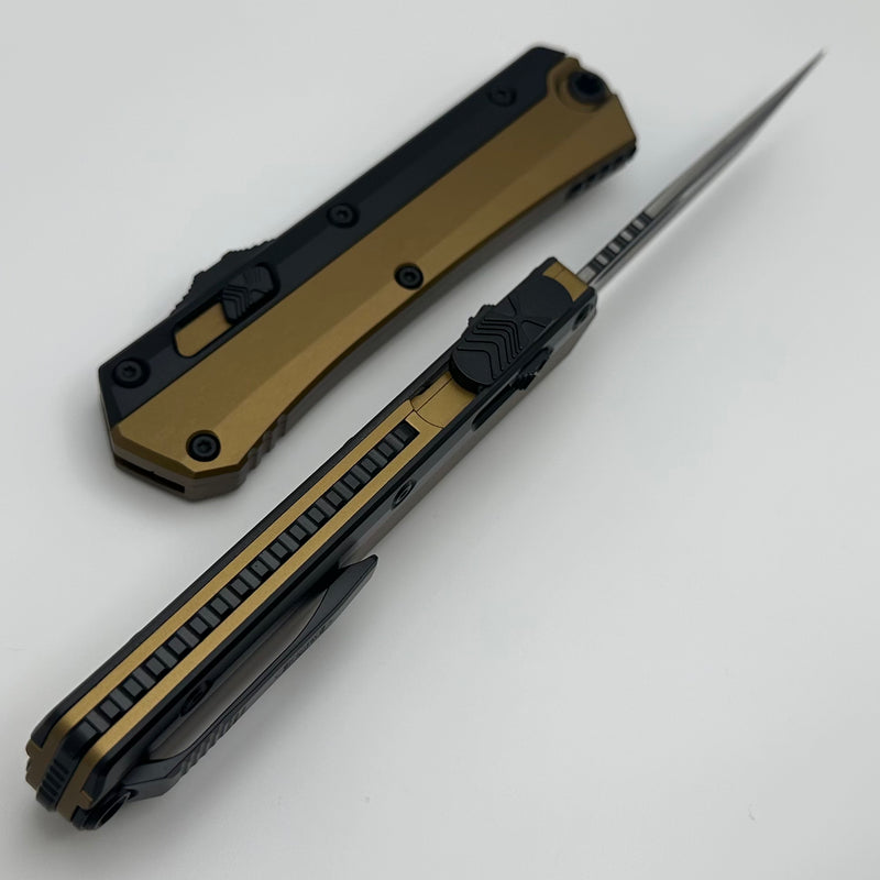 Microtech Glykon Tan w/ Black Tanto M390MK 185-1TA