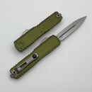 Microtech UTX-70 Gen IV w/ OD Green Handle & D/E Stonewash M390MK 11474-10OD