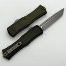 Microtech Knives Hera II Mini Distressed Grenade Green Handle w/ Apocalyptic T/E M390MK 1704M-10DGG-U25