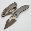Microtech Borka Stitch Bronzed Apocalyptic Standard Two Tone Natural Clear 169-13TTAPNC