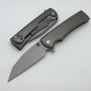 Chaves Knives Street Sangre Flipper w/ Titanium Integral Handle & Stonewash M390