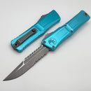 Microtech Knives Combat Troodon Gen III Apocalyptic Partial Serrated Interceptor w/ Turquoise Handle Signature Series 1217-11APTQS