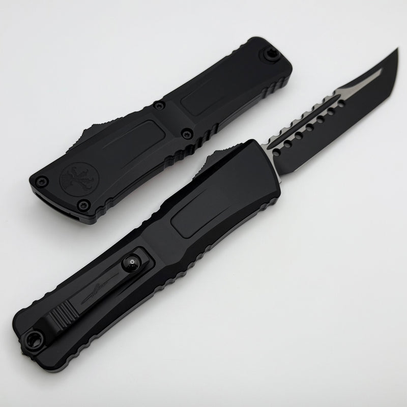 Microtech Knives Combat Troodon Gen III Tactical Hellhound w/ Black Handle Signature Series 1219-1TS