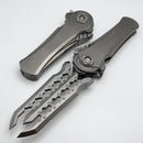 Poikilo Blade Al-Khem Standard 1 w/ Titanium Handles & Pearlescent Stonewash M390