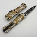 Microtech Knives Mini Hera Tan Hex Camo D/E M390MK 1702M-1TAHXC