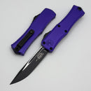 Microtech Knives Mini Hera Black S/E M390MK w/ Purple Handle 1703M-1PU