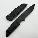 Pro-Tech TR-3 Black Grooved Handle w/ Tritium Inlaid Button & Black Blade TR-3 SWAT Operator