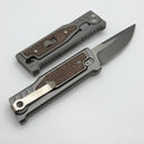 Reate EXO Mini Burlap Micarta & Two Tone Drop Point 3V
