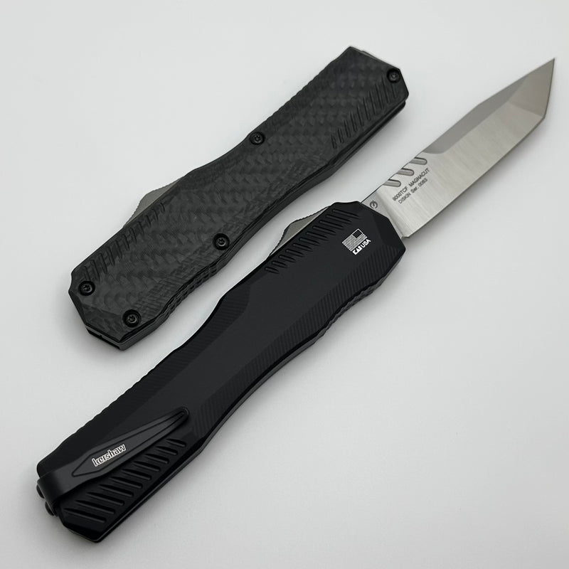 Kershaw Livewire Carbon Fiber & Aluminum Handle w/ Satin Tanto MagnaCut 9000TCF