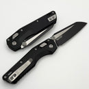 Microtech MSI RAM LOK Mini Black Fluted Aluminum Handles w/ Black M390MK 210M-1FL